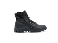 Botki damskie - Palladium Damskie buty Pampa Hi Snow Warm Botki, czarny, 35.5 EU - miniaturka - grafika 1