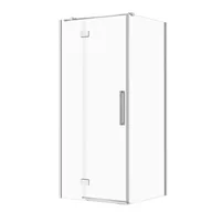 Kabiny prysznicowe - Kabina prysznicowa Cersanit Crea 90x90x200 kwadratowa lewa chrom transparentne S601-137 - miniaturka - grafika 1