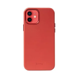 Crong Essential Cover - Etui ze skóry ekologicznej iPhone 12 / iPhone 12 Pro (czerwony) - Etui i futerały do telefonów - miniaturka - grafika 7