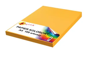Papier kolorowy A4 120g pomarańczowy2 100 arkuszy - Szkolne artykuły papiernicze - miniaturka - grafika 1