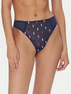 Majtki damskie - Polo Ralph Lauren Stringi 4P0177 Granatowy - miniaturka - grafika 1