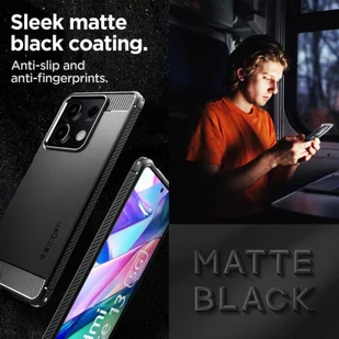 Etui Spigen Rugged Armor do Xiaomi Redmi Note 13 5G Matte Black - Pozostałe akcesoria do telefonów - miniaturka - grafika 19