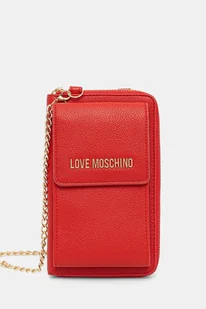 Love Moschino portfel damski kolor czerwony JC5701PP1NLD0500 - Portfele - miniaturka - grafika 1