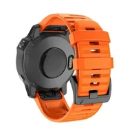 Akcesoria do smartwatchy - Opaska Pasek Bransoleta Gearband Garmin Fenix 3/5X/3Hr/5X Plus/6X/6X Pro/7X Orange - miniaturka - grafika 1