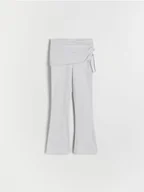 Spodnie i spodenki dla dziewczynek - Reserved - GIRLS` TROUSERS - jasnoszary - miniaturka - grafika 1