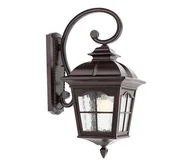 Lampy ogrodowe - Redo 9648 - Zewnętrzna lampa ścienna YORK 1xE27/70W/230V IP44 brązowa - miniaturka - grafika 1