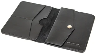 Etui Na Karty Dokumenty PolskaGalanteria Duże CZARNY Skóra Naturalna Pionowe z Miejscem Na Bilon MOTYW KARABIN 12 x 9 [cm] - Etui na dokumenty i karty - miniaturka - grafika 6