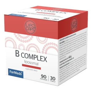 Formeds LIPOCAPS B COMPLEX Liposomalne Witaminy z Grupy B w Kapsułkach (90 kaps) ForMeds FMS-149 - Suplementy diety - miniaturka - grafika 1