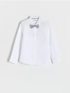 Bluzki dla chłopców - Reserved - Elegancka koszula z muchą - biały - miniaturka - grafika 1