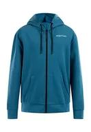 Bluzy męskie - Hootomi męska bluza z kapturem, duże rozmiary, granatowa, XXL, granatowy, XXL - miniaturka - grafika 1