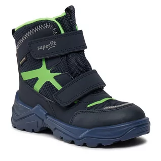 Buty dla chłopców - Śniegowce Superfit GORE-TEX 1-002022-8000 S Blue/Lightgreen - grafika 1