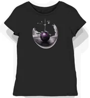 Koszulki i topy damskie - Koszulka damska czarna z motywem fioletowej przynęty M - miniaturka - grafika 1