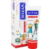 Pasty do zębów - Dentaid VITIS Junior pasta 75ml - pasta do zębów w żelu o smaku tutti-frutti - miniaturka - grafika 1