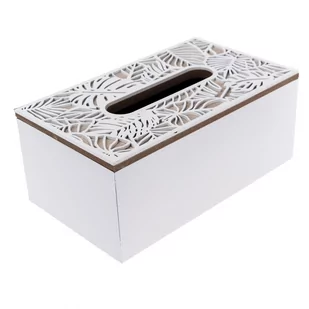 Drewniane pudełko na chusteczki Forkhill, biały, 24 x 14 x 10 cm - Dekoracje domu - miniaturka - grafika 1