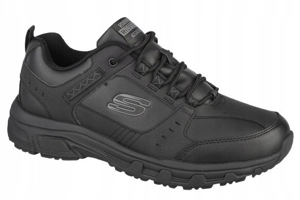 SKECHERS BUTY SPORTOWE MĘSKIE CZARNE ZE SKÓRY Z LOGO 42,5 1J6B