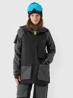 Kurtki narciarskie - Kurtka snowboardowa membrana NeoDry 10000 damska 4F 4FWAW24TTJAF587-20S Czarny - miniaturka - grafika 1