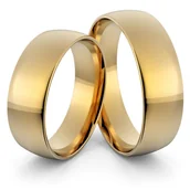 Obrączki ślubne - Obrączki ślubne klasyczne zaokrąglone 6 mm - miniaturka - grafika 1