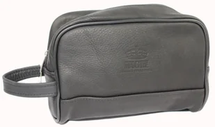 Skórzana Kosmetyczka Prostokątna MAGRE (PL) Skóra Naturalna Licowa Adrian DeLuxe CZARNY 24 x 17 x 10 [cm] - Kosmetyczki, organizery i kuferki - miniaturka - grafika 3