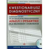 Filologia i językoznawstwo - Kwestionariusz diagnostyczny zaburzeń mowy ze szczególnym uwzględnieniem afazji i dysartrii dla młodzieży i dorosłych Arkusz diagnostyczny + CD - Kata - miniaturka - grafika 1