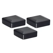 Akcesoria do ogrodzeń - Kapturek czarny 7 x 7 cm 3 sztuki Polbram - miniaturka - grafika 1