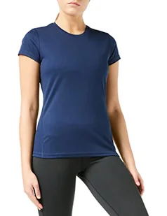 Spiro Ladies Quick Dry Super Soft Short Sleeve T-Shirt, niebieski, l S253FNAVYL - Koszulki i topy damskie - miniaturka - grafika 1