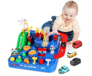 TODARRUN Cars Race Track – Edukacyjny Tor Wyścigowy dla Dzieci - Zabawki konstrukcyjne - miniaturka - grafika 1