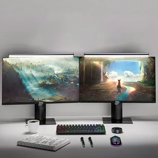 Elesense biurowa bezprzewodowo sterowana lampka LED oświetlenie na monitor 2 szt. czarny (E1129) - Akcesoria do monitorów - miniaturka - grafika 21