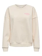 Bluzy damskie - ONLY Bluza w kolorze kremowym - miniaturka - grafika 1