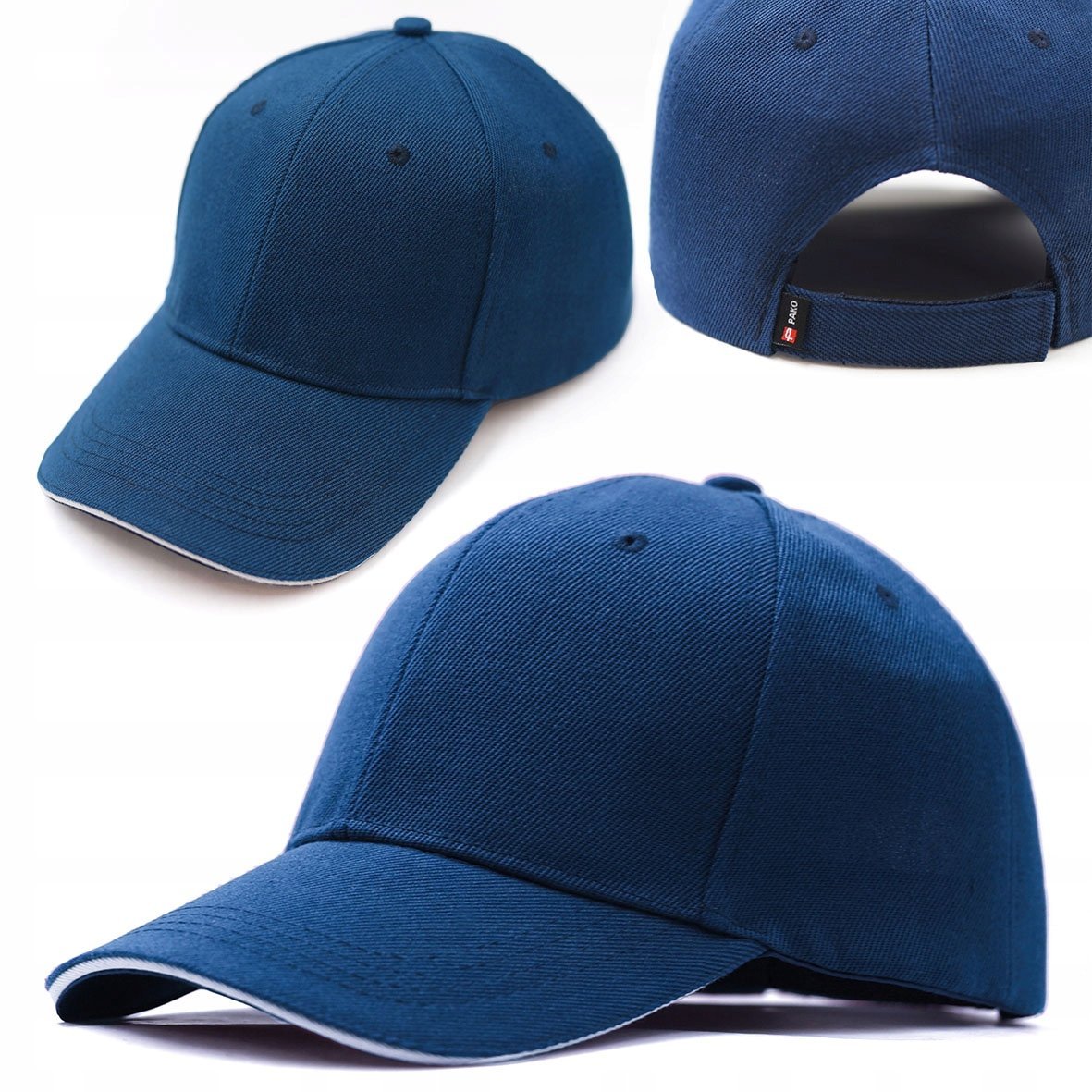 Czapka z daszkiem regulacja rzepem solidna jakość