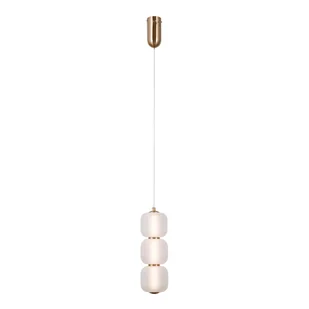 Niebanalna lampa wisząca, ledowa PND-34362-3V-HBR-OPAL z serii GANTI  - Lampy sufitowe - miniaturka - grafika 1
