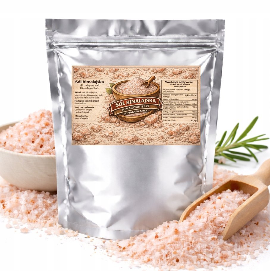 Sól Himalajska - Różowa sól kuchenna, intensywny smak i jakość 250g