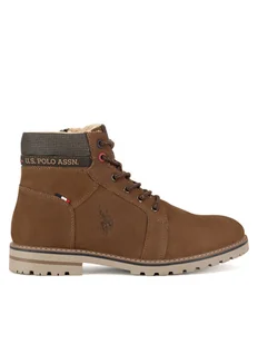 U.S. Polo Assn. Trapery POLY001M/DLT1 Brązowy - Botki męskie - miniaturka - grafika 1