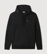 Bluzy męskie - felpa uomo napapijri balis hood - np0a4fqv 041 black brushed - miniaturka - grafika 1