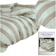 Pościel - Pościel 160x200 3 części satyna bawełniana AIDA komplet 2x poszewka - miniaturka - grafika 1