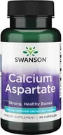 Witaminy i minerały - SWANSON Calcium Aspartate (Wapń, łatwo przyswajalny) 60 Kapsułek - miniaturka - grafika 1