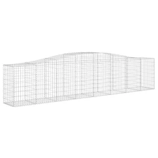 VIDAXL Kosze gabionowe, 6 szt, 400x50x80/100 cm, galwanizowane żelazo - Ogrodzenia - miniaturka - grafika 4