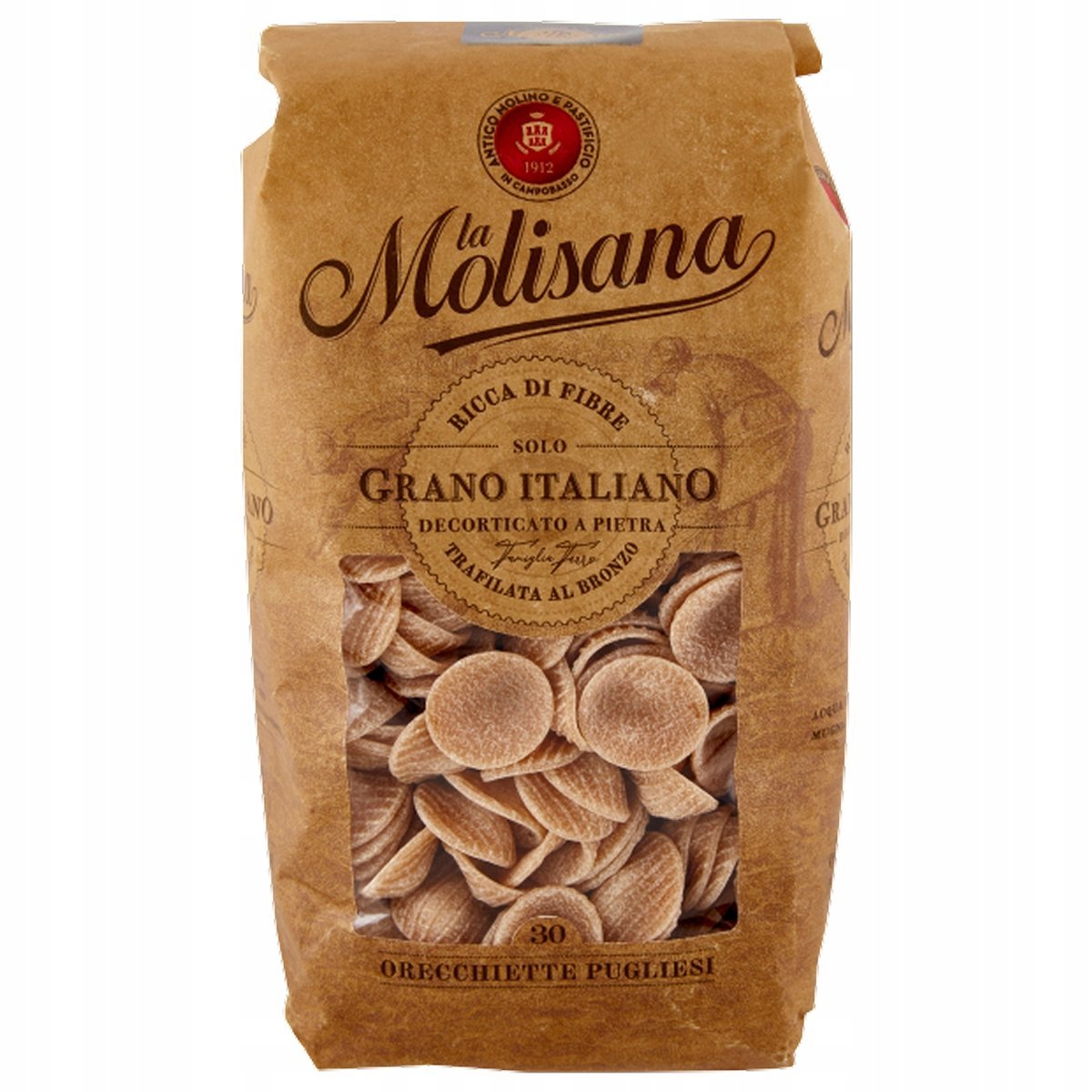 La Molisana Integrale Orecchiette n.30 500g włoski makaron pełnoziarnisty