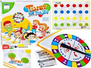 RODZINNA GRA ZRĘCZNOŚCIOWA TWIST Fun MATA + TARCZA DLA DZIECI - Zabawki interaktywne dla dzieci - miniaturka - grafika 1