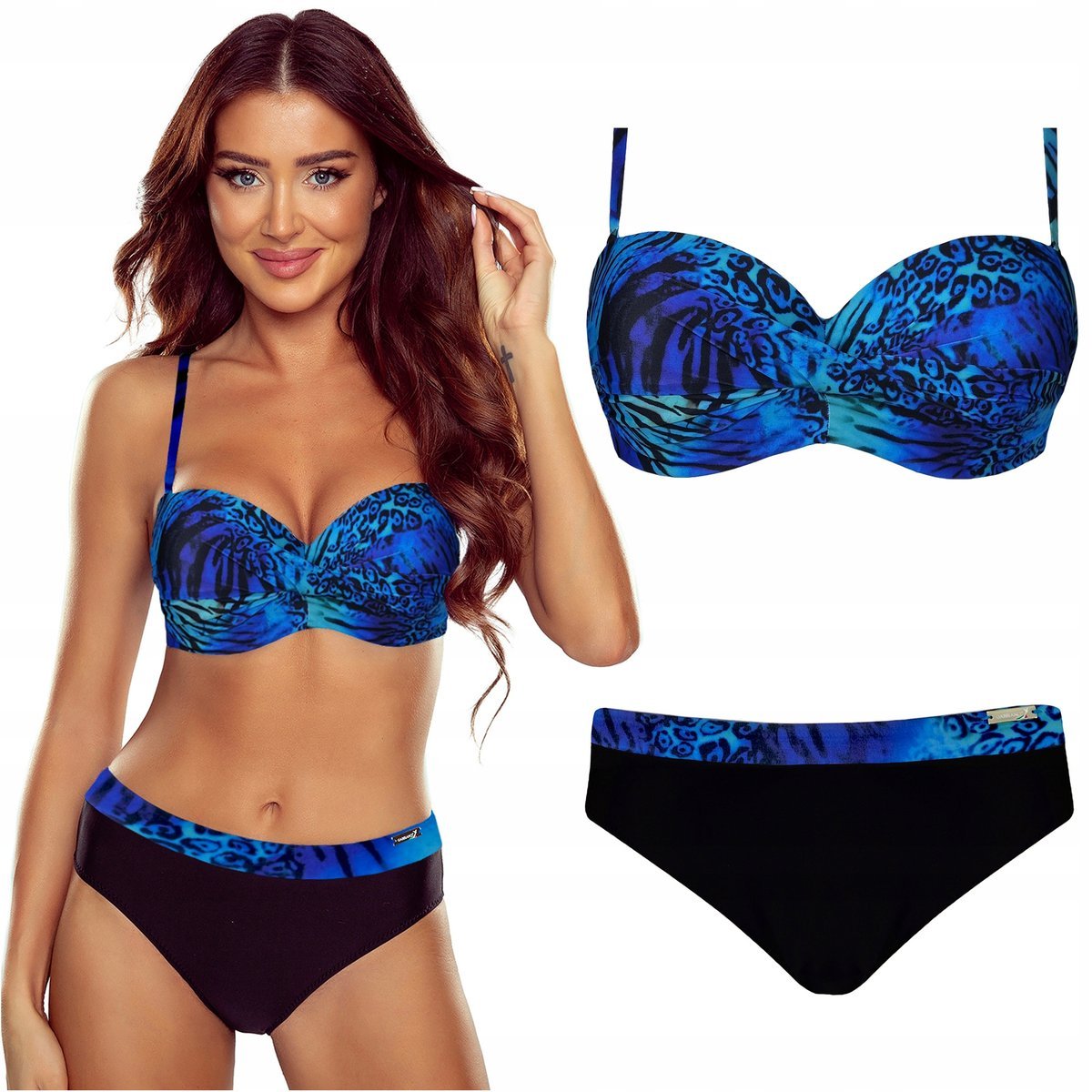 Strój kąpielowy dwuczęściowy push up GABBIANO Evita-DX 22/A 36D S 70D