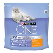 Sucha karma dla kotów - PURINA ONE Coat & Hairballs dla kotów - 1,5 kg - miniaturka - grafika 1