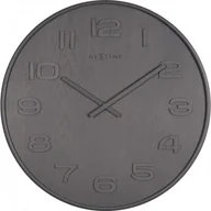 Zegary - Nextime Zegar - Anytime - Wood Wood szary 3095 GS (NeXtime 3095 GS) - miniaturka - grafika 1