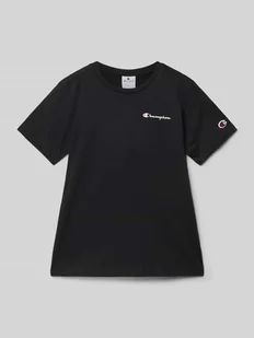 T-shirt z nadrukiem z logo - Koszulki dla chłopców - miniaturka - grafika 1