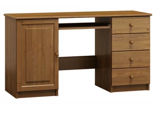 Biurko drewniane CONRADO głębokość 48cm dąb - Biurka - miniaturka - grafika 1