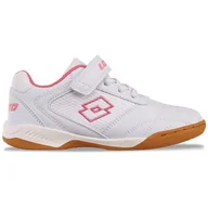 Buty dla dziewczynek - LOTTO Sneakersy dziecięce, uniseks, White Fr Pink, 37 EU - miniaturka - grafika 1