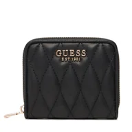 Portfele - Mały Portfel Damski Guess Valla Slg SWQG81 22137 Czarny - miniaturka - grafika 1