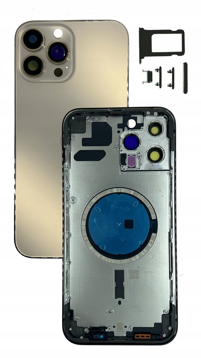 Obudowa kompletna ZŁOTA do Apple iPhone 13 Pro korpus ramka zamiennik