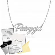 Łańcuszki - Naszyjnik Srebrny z imieniem Patrycja Łańcuszek 925 Prezent DEDYKACJA - miniaturka - grafika 1