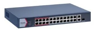 Switch Hikvision przełącznik sieciowy zarządzany Fast Ethernet 10/100 obsługa PoE szary DS-3E1326P-EI/M