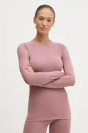 Bluzki damskie - Columbia longsleeve funkcyjny Midweight Stretch kolor różowy - miniaturka - grafika 1