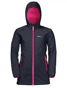 Jack Wolfskin Dziewczęcy płaszcz Kisekat Night Blue, 104 - Płaszcze damskie - miniaturka - grafika 1